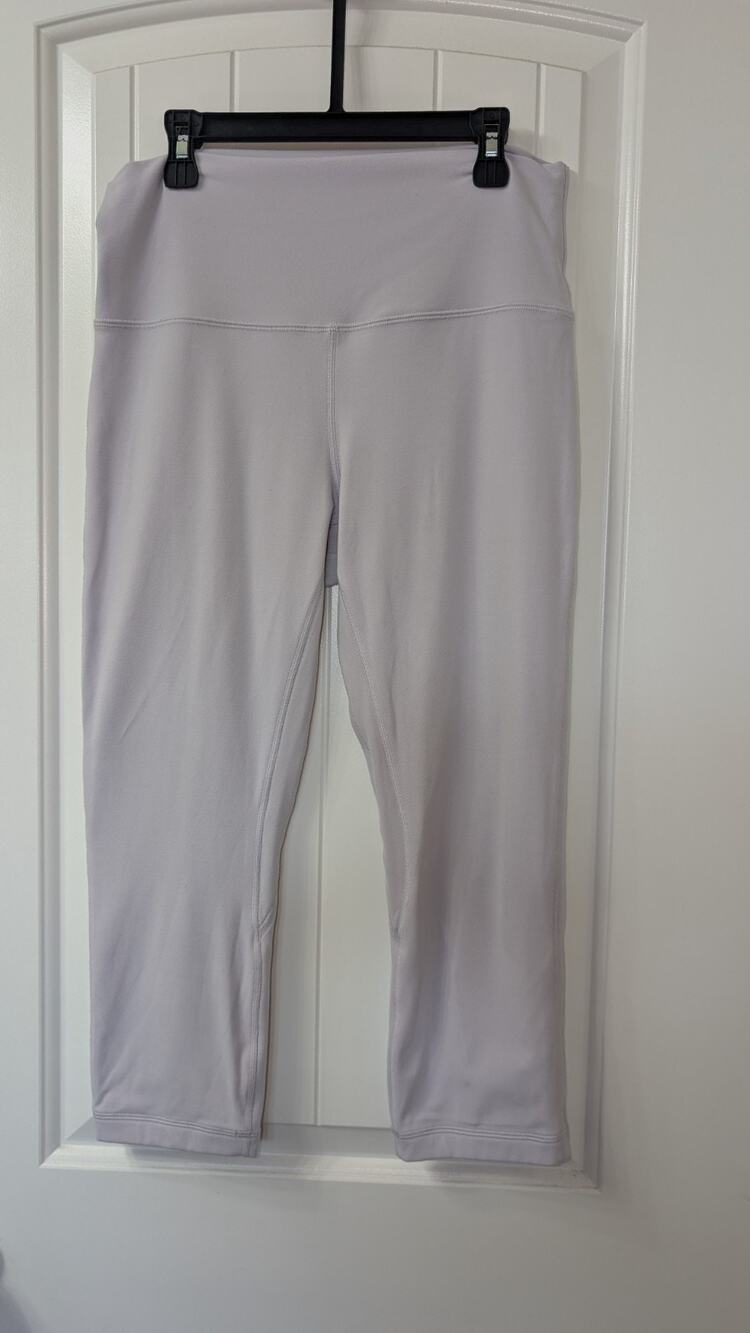 lululemon Align High Rise Cropped Leggings Purple Women's Regular Size 10